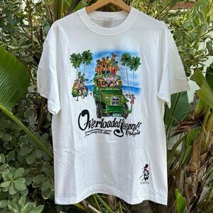 Vintage 90s Dibuho Philippines Overloaded Jeepney T-Shirt White L